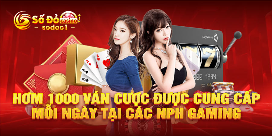 Hơn 1000 ván cược được cung cấp mỗi ngày tại các NPH gamling